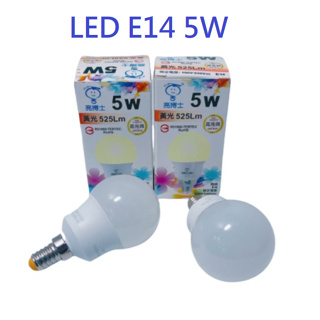 E14燈泡 亮博士5W LED燈泡 白光/黃光 全電壓