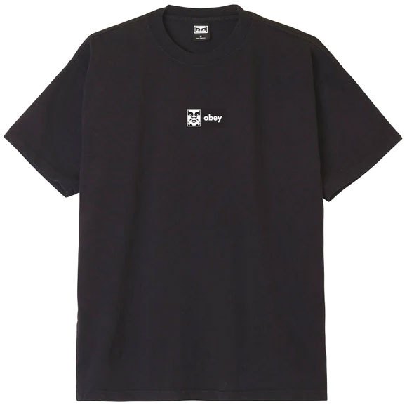 OBEY 166913611-BLK OBEY ICON HEAVYWEIGHT TEE 短T (黑色) 化學原宿