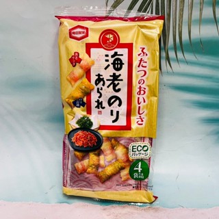 日本 龜田 蝦味海苔米果 4袋入 海老沙拉/海苔醬油