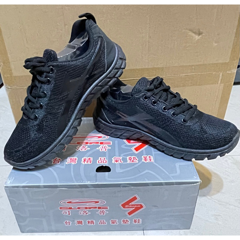 黑色球鞋 運動鞋 黑色布鞋 司洛普 SLOPE 台灣製 24.5（附贈品）