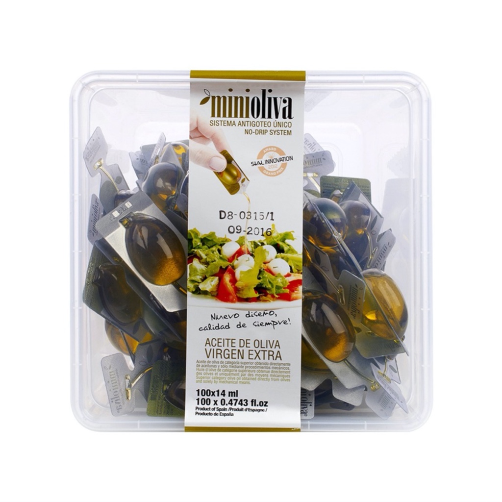 免運宅配 有發票 好市多代購 MiniOliva 初榨橄欖油迷你包 14毫升 X 100入 Olive Oil