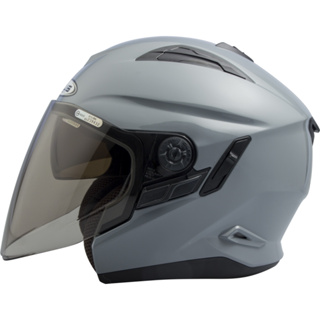 ZEUS安全帽 ZS-613B 水泥灰 亮面 素色 內置墨鏡 半罩帽 3/4罩 ZS 613B 耀瑪騎士機車部品