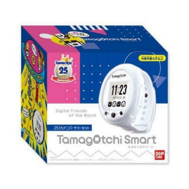 全新收藏 Tamagotchi Smart 25th 25周年紀念版 白色特殊款式 稀有電子雞 寵物機 特殊角色 塔麻