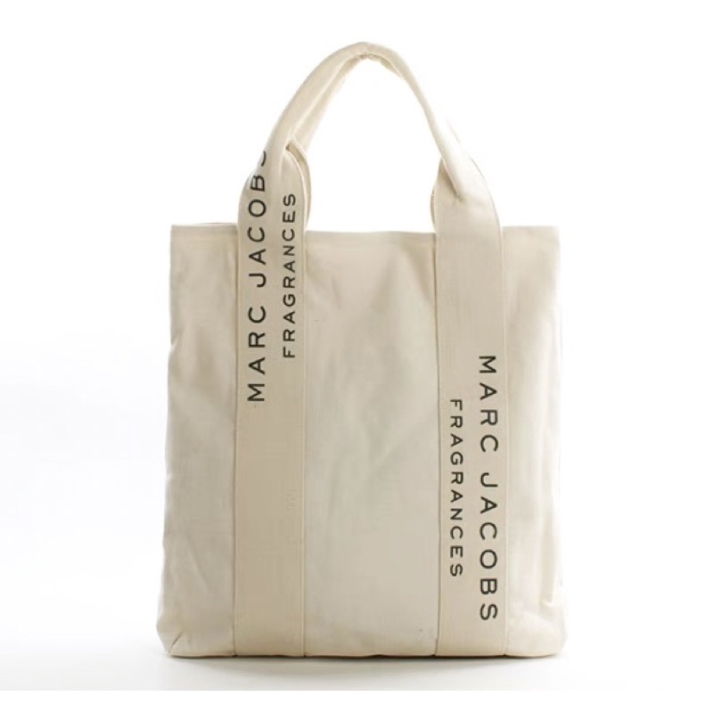 [全新]Marc Jacobs 帆布包（厚實份量款） 托特包 / 環保袋 / 米白色