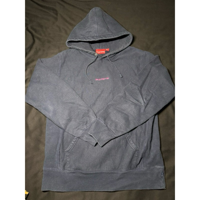 二手m號 supreme logo hoodie 帽T