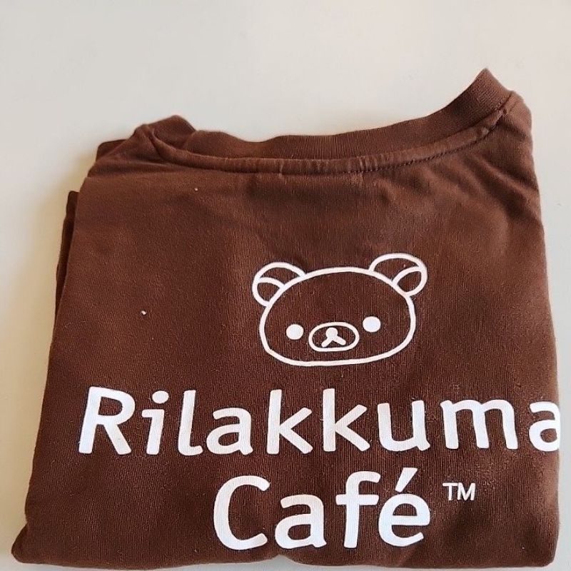 絕版 正版 拉拉熊 cafe 咖啡 上衣 t恤 t-shirt 咖啡色