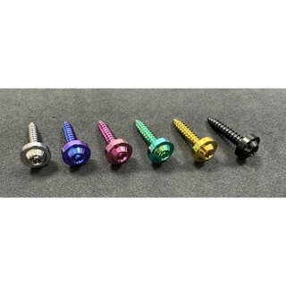Ti6Al4V鈦合金飛碟頭空濾蓋螺絲（一組9支）六代勁戰/水冷BWS /Force2.0/AUGUR