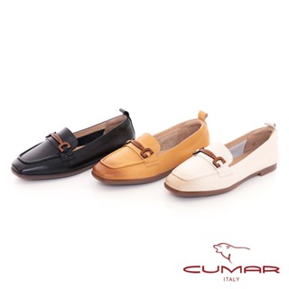 【CUMAR】全皮革裝飾樂福鞋723-509