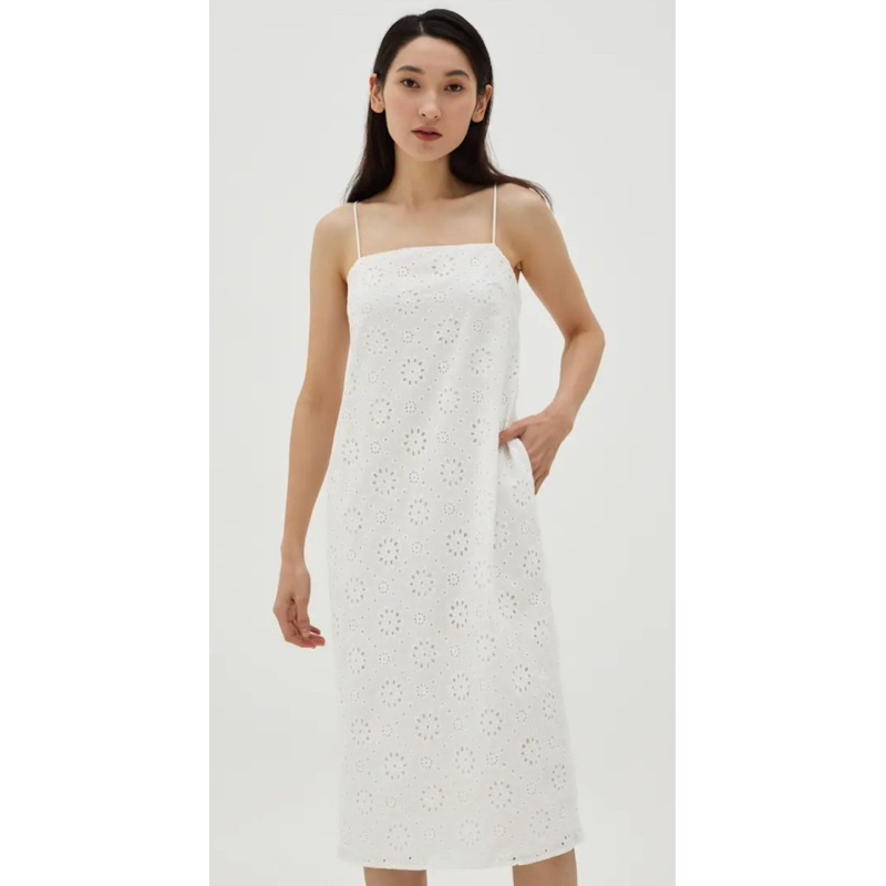 正品 現貨 品牌love bonito 白色洋裝  經典優雅氣質甜美 尺寸XS