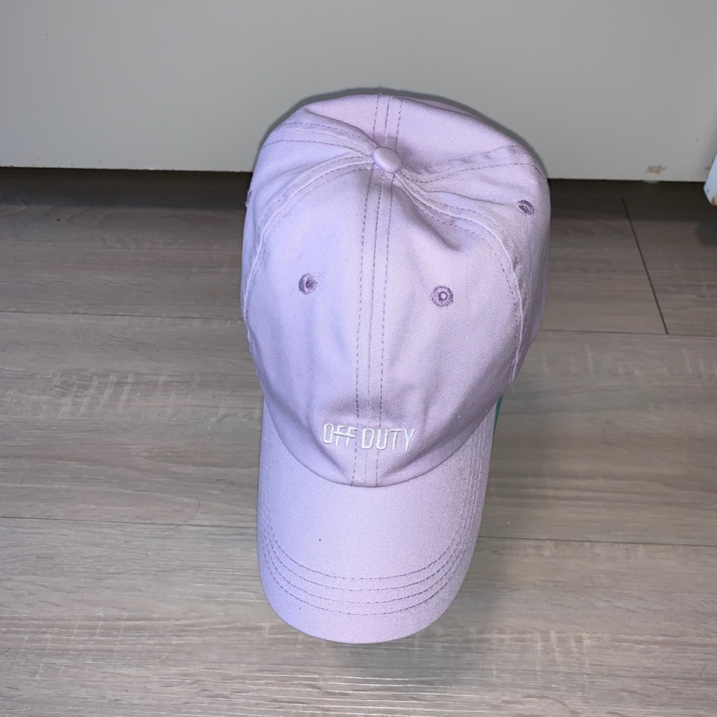 二手///off duty 淺紫色棒球帽//全新正版韓國MLB全黑素色棒球帽老帽洋基YANKEES(買了都沒戴過