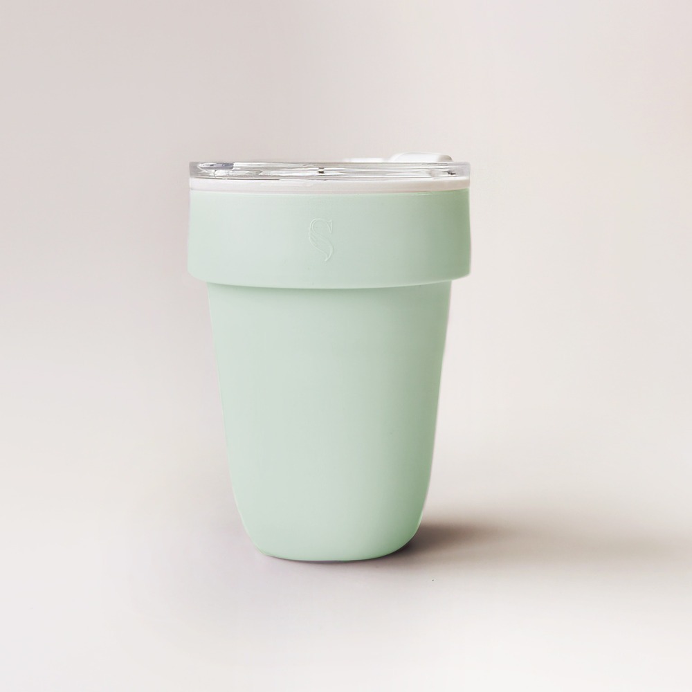 【SWANZ天鵝瓷】MIZU 芯動陶瓷杯-450ML (含杯袋)-（簡約黑／米白色／紫羅蘭／薄荷綠）早安健康嚴選