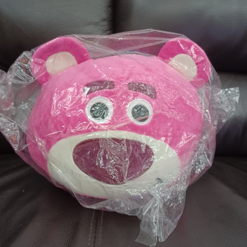 正版 玩具總動員 草莓熊 熊抱哥 立體圓形 娃娃 抱枕 公仔 32公分