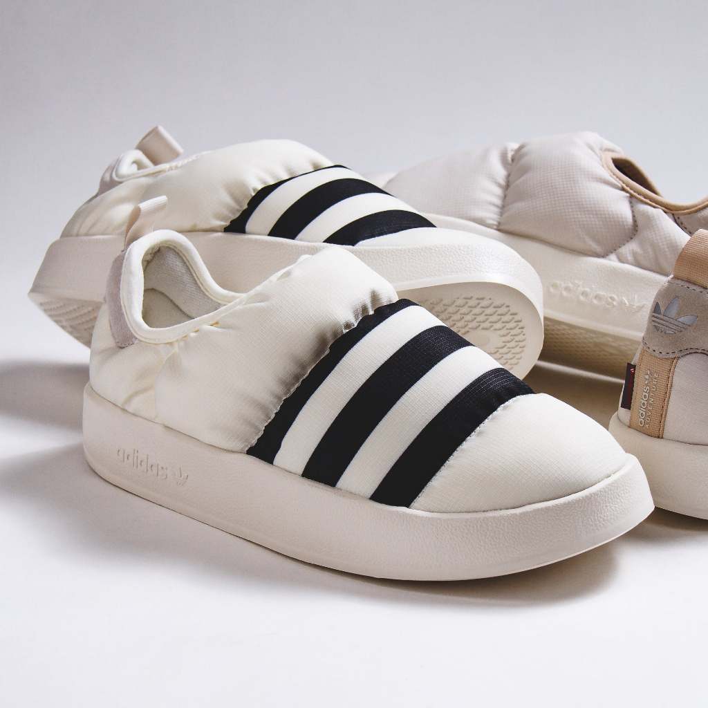 【吉米.tw】Adidas Puffylette 白色 愛迪達 麵包鞋 懶人鞋 保暖 防水 GY1593