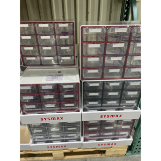 第二賣場Sysmax 桌上型多用途系統收納盒12格抽屜#1575257