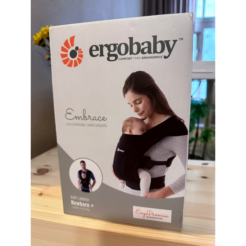 二手-Ergobaby 美國 Embrace環抱二式初生嬰兒揹帶