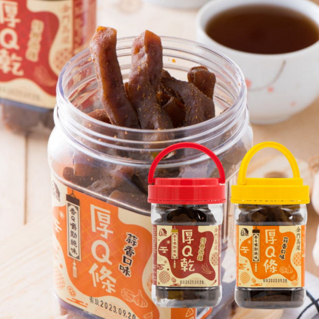 CaCha 卡恰 高粱辣味厚Q乾 l 高粱蒜香厚Q條 280g