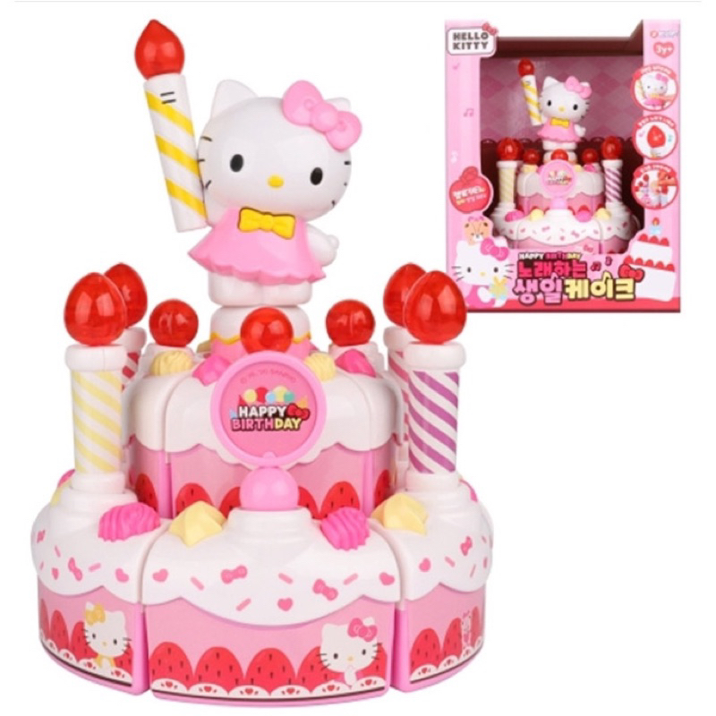 現貨✅ 公司貨 正版 《附發票🧾》原價899元 Hello Kitty-音樂生日蛋糕 三麗鷗 台灣 伯寶 代理 公司貨