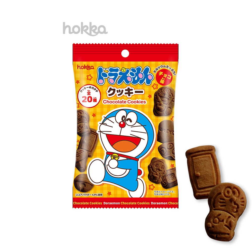 【東洋果子店】《餅乾》北陸 哆拉A夢造型餅-巧克力風味(60g) ．4902458005780．日本原裝進口