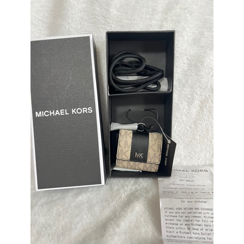 MICHAEL KORS Mk滿版字母老花Airpods保護套禮盒組 現貨