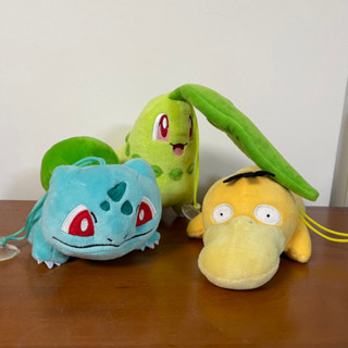 正版 Pokémon 精靈寶可夢 妙蛙種子 可達鴨 菊草葉 絨毛娃娃 絨毛玩具 布偶 吸盤吊飾 全新 15-20cm