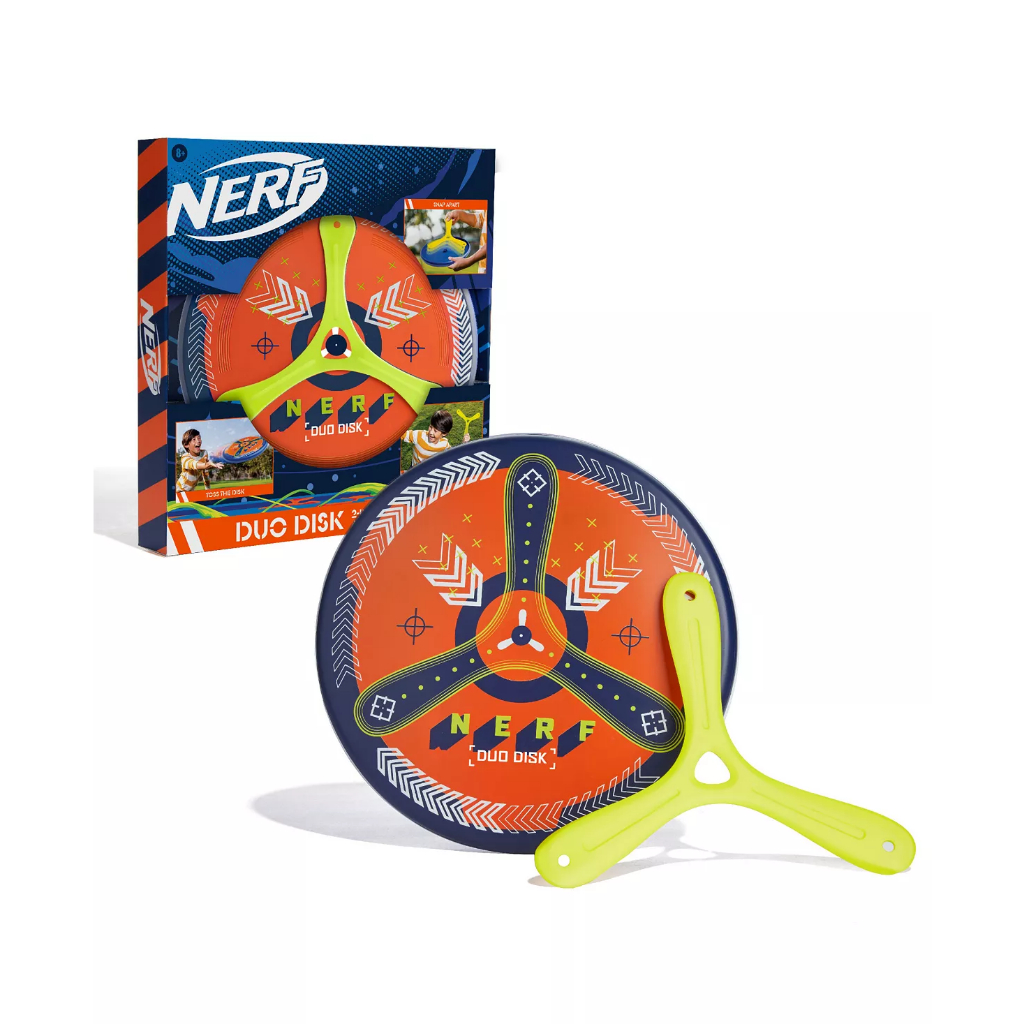 【現貨/預購】美國代購正版NERF#Boomdisk 2in1飛盤、三葉形迴力鏢(迴旋鏢) 露營戶外玩具