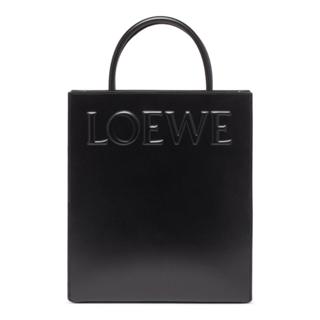 Loewe Standard A4 光滑小牛皮托特包 附可斜背長肩帶 黑色 可放電腦《黑五折扣提前曝光》