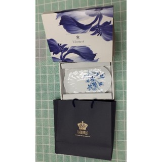 丹麥皇家哥本哈根 Blomst 綻藍花陶瓷橢圓 餐盤 碟子 居家 餐具 廚具 附禮盒