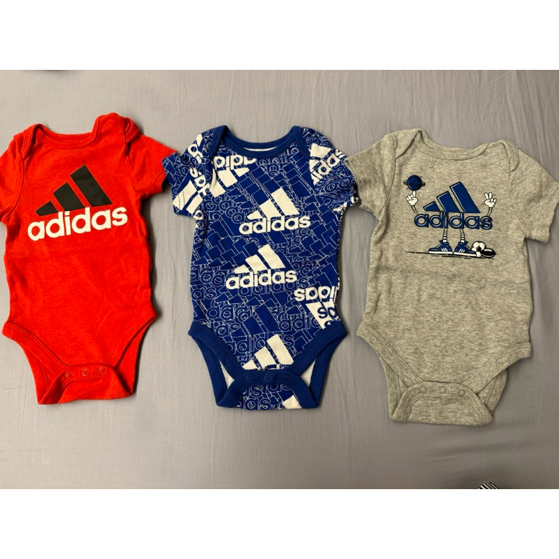 Adidas 嬰兒3M包屁衣3件