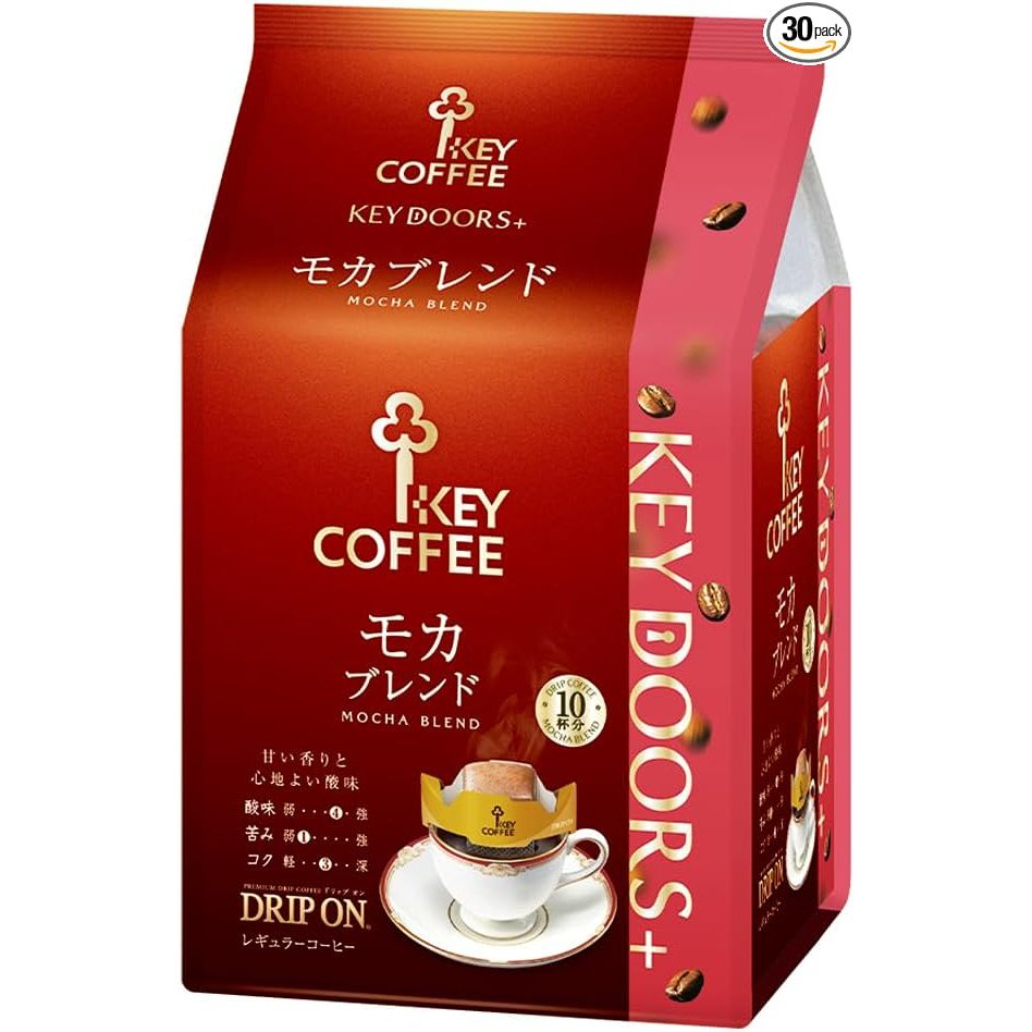Key Coffee KEY DOORS+ Drip On Mocha Blend 10 杯 x 3 袋 [日本直送]
