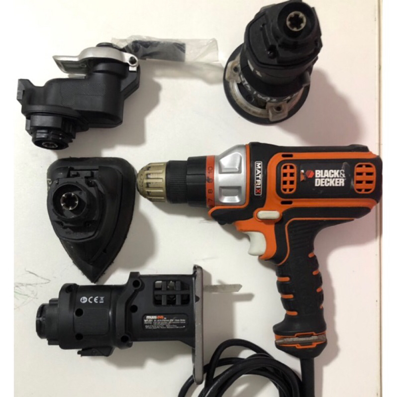 BLACK+DECKER 多功能可換頭惡魔機 電動起子 電動工具 家用DIY首選 插電110v