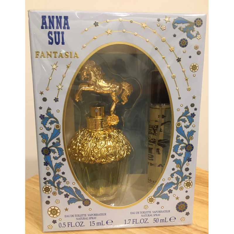 *人人美*ANNA SUI童話獨角獸50ml+隨身瓶15ml禮盒附專櫃提袋2024.06到期