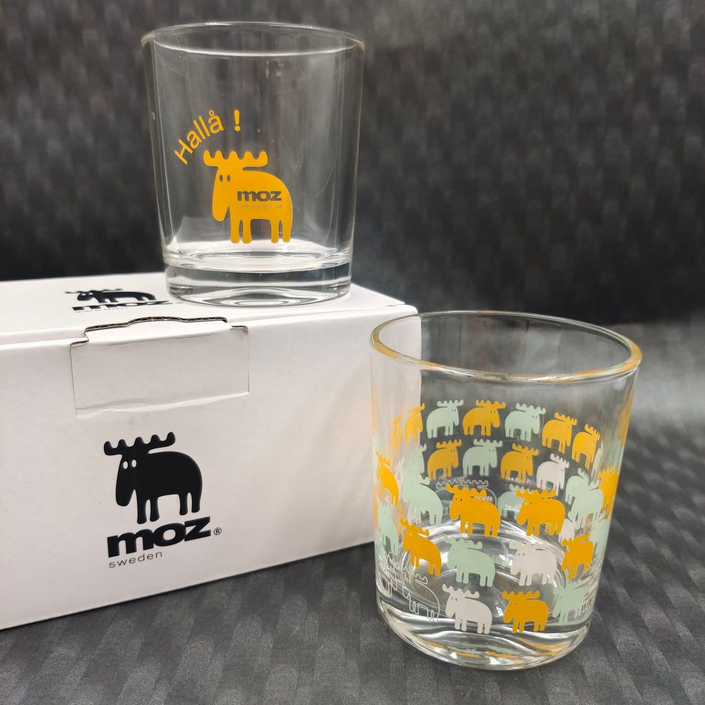 全新 現貨 MOZ SWEDEN  瑞典麋鹿對杯組 一組2入 240ml  玻璃杯  啤酒杯  送禮自用