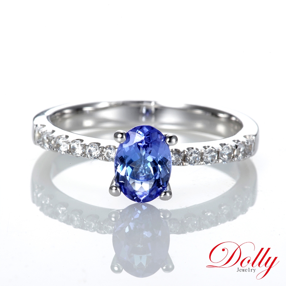 Dolly 天然丹泉石晶鑽戒指-008
