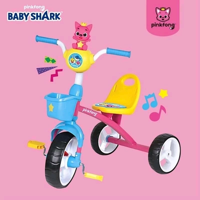 * linlin 嬰幼小舖 * 全新正版BABY SHARK ,韓國pinkfong碰碰狐三輪車，兒童三輪車，鯊魚寶寶