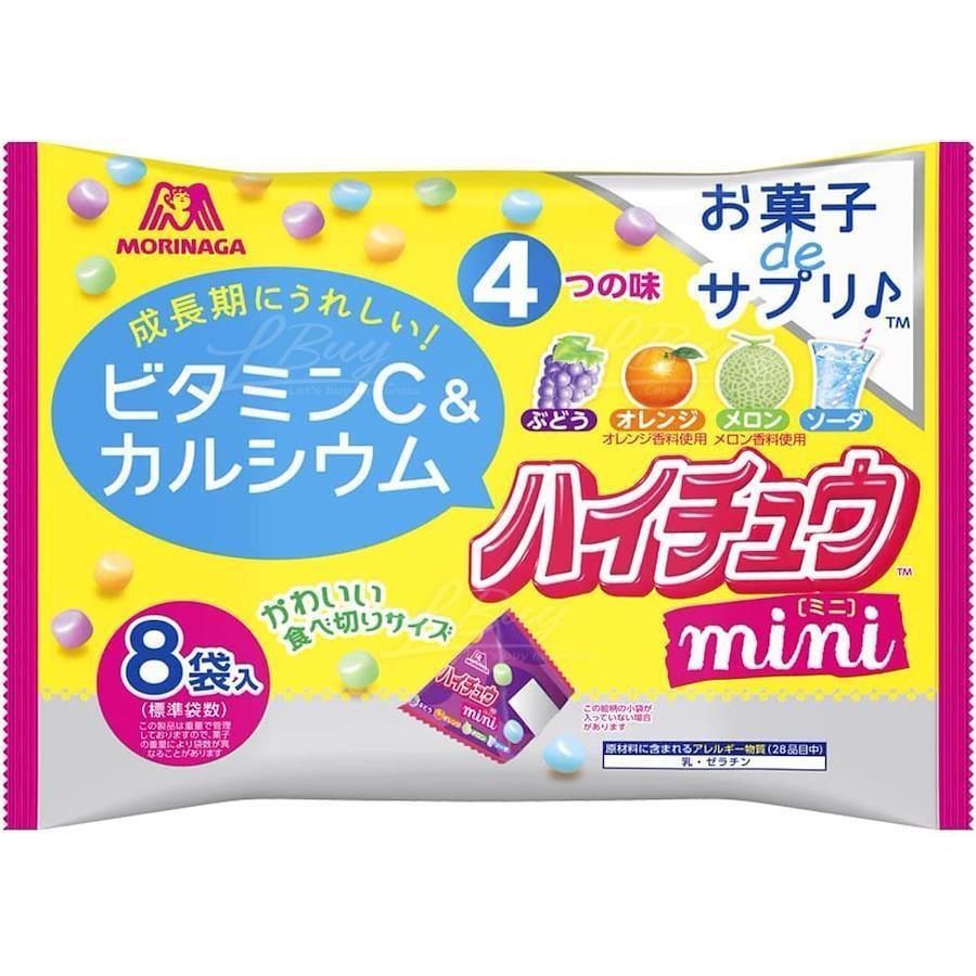 日本    MORINAGA 森永 MINI 綜合軟糖 8入/包 三角包 軟糖