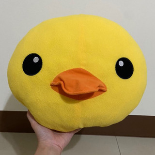 二手黃色小鴨圓枕 duck doll