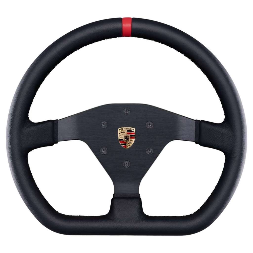 Fanatec Porsche保時捷911原廠授權真皮麂皮平底方向盤同MOMO Sparco OMP 70mm