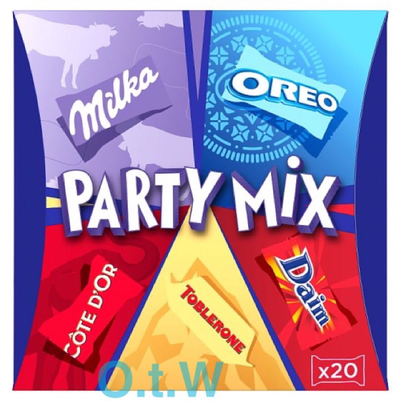 【O.t.W】Party Mix 綜合巧克力-Milka OREO COTE DOR TOBLERONE Daim