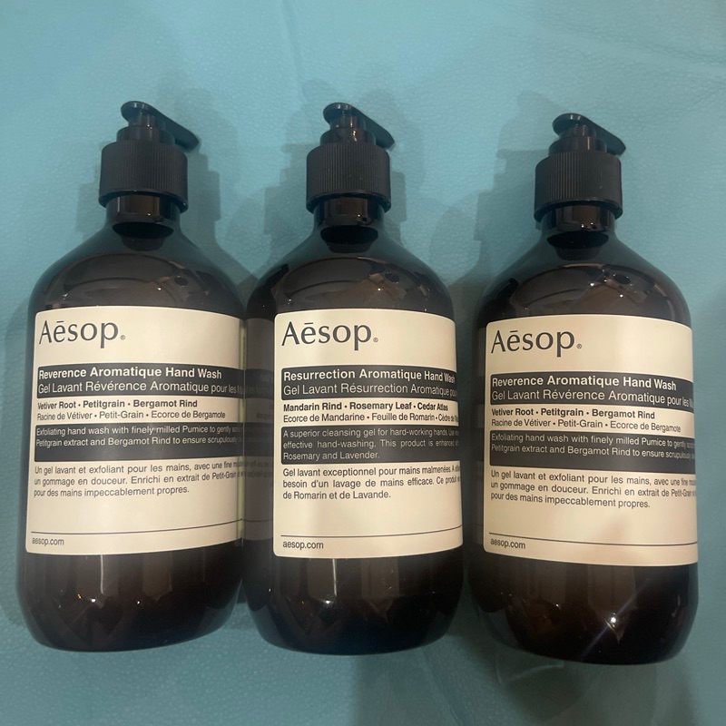 AESOP 手部清潔露(賦活芳香、尊尚芳香)/500ml