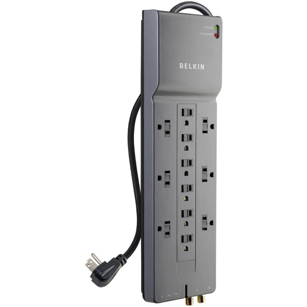 美國 Belkin 12孔插座 電源排插 突波保護器 (2.4公尺)