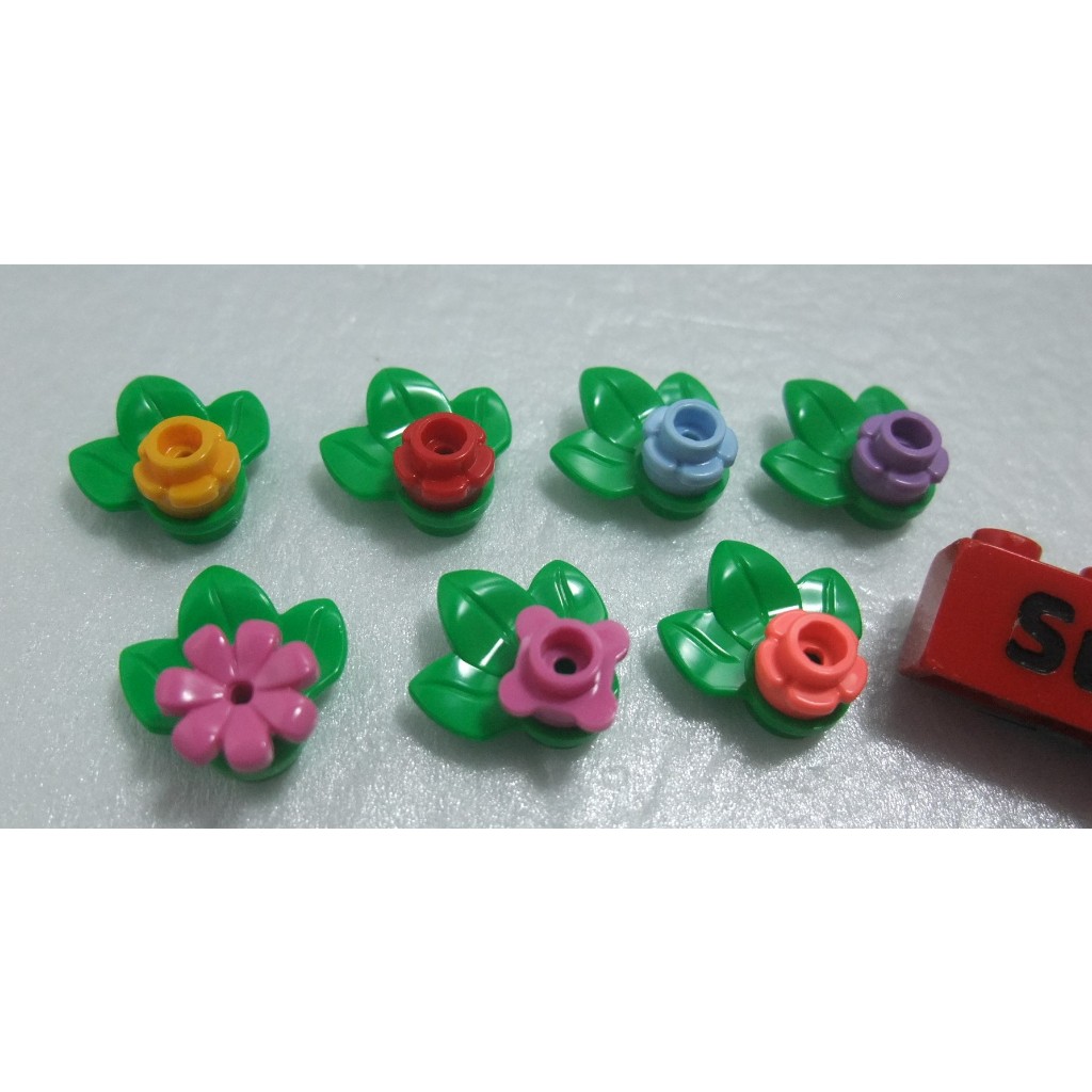 【積木2010】樂高 LEGO 亮綠色 葉片+小花 / 樹葉+花瓣 / 32607 32606 33291 24866