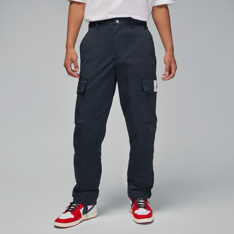 Nike 長褲 Jordan Essentials Utility 黑 工裝 大口袋 重磅 喬丹 褲子 有3XL