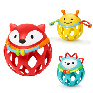 【樂森藥局】🔺小編推狐狸款!本球超可愛🔺SKIP HOP E&M 響響球鈴 嬰兒玩具、固齒玩具、洞洞球