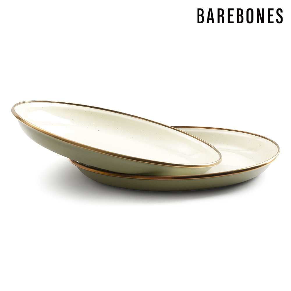 【兩入一組】Barebones CKW-1028 雙色琺瑯沙拉盤組 Enamel Salad Plate (8") /