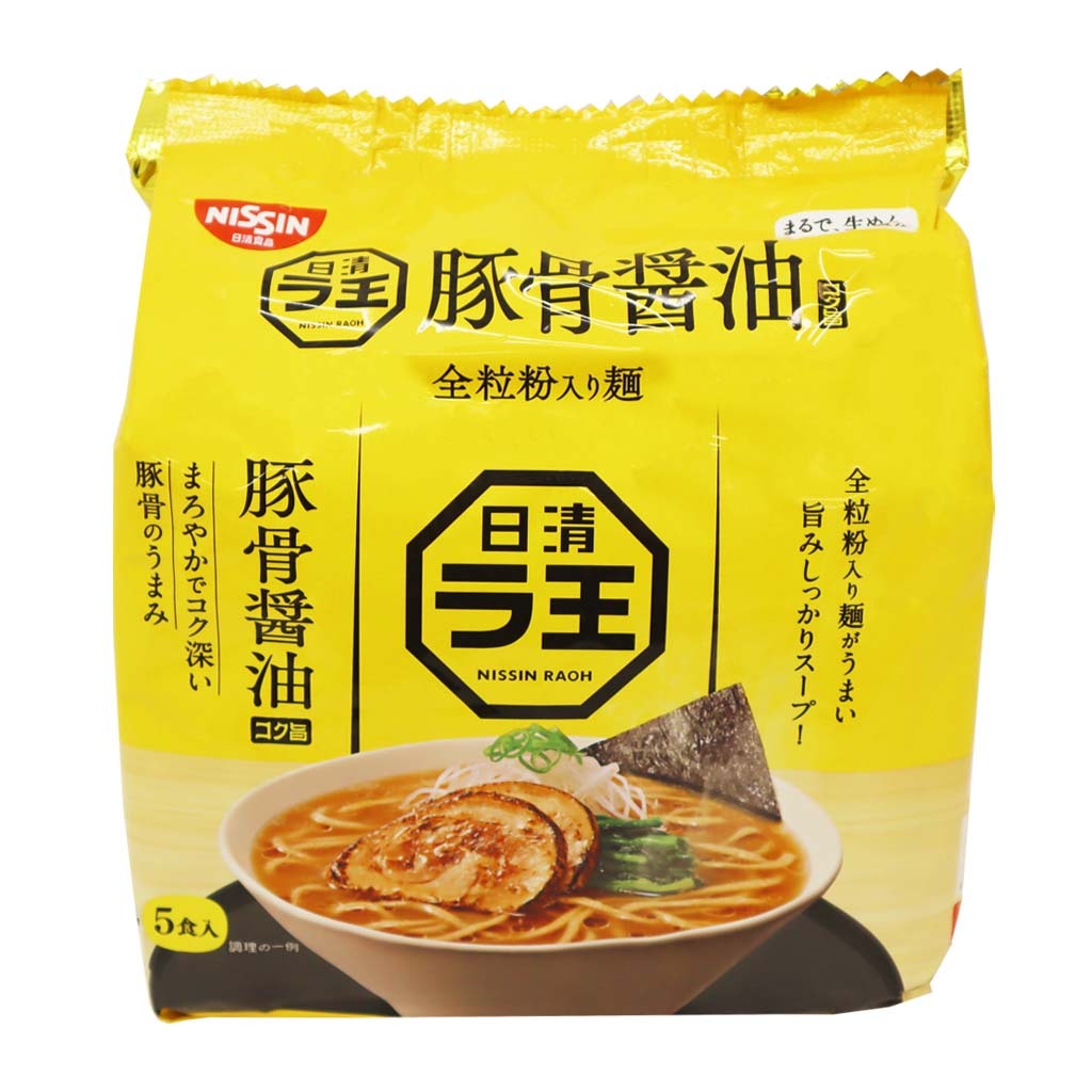 NISSIN日清 麵王5食包麵-豚骨醬油風味 500g【Donki日本唐吉訶德】