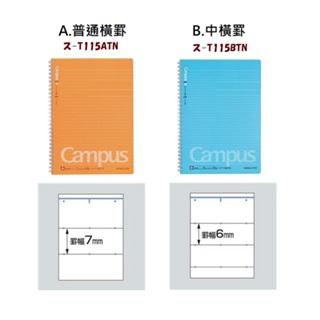 【文具室務】日本 KOKUYO Campus 東大生點線筆記本 線圈 筆記本 B5 普通橫罫 中橫罫 記事本 筆記 日本