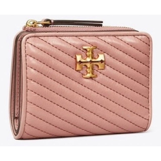 💕📸預購專櫃款💕～美國🇺🇸Tory burch Kira Moto Quilt Bi-Fold Wallet拉鍊短夾💕