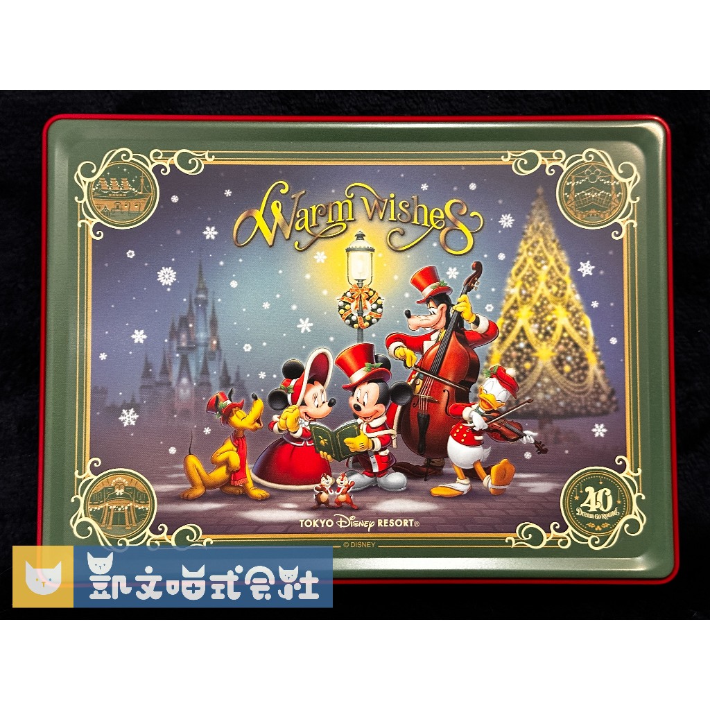 限量現貨【東京迪士尼海洋】米奇2023溫馨耶誕 鐵盒餅乾 40週年 Disney Sea 交換禮物 禮盒