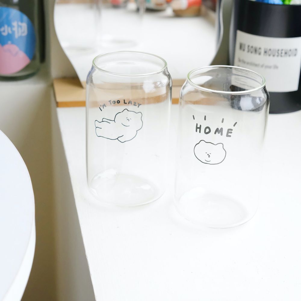 【3MONTHS】🇰🇷韓國設計選品 悠仔啤酒造型玻璃杯 Ueong 麵糰生物 交換禮物 生日禮物 生日禮物 日落小物