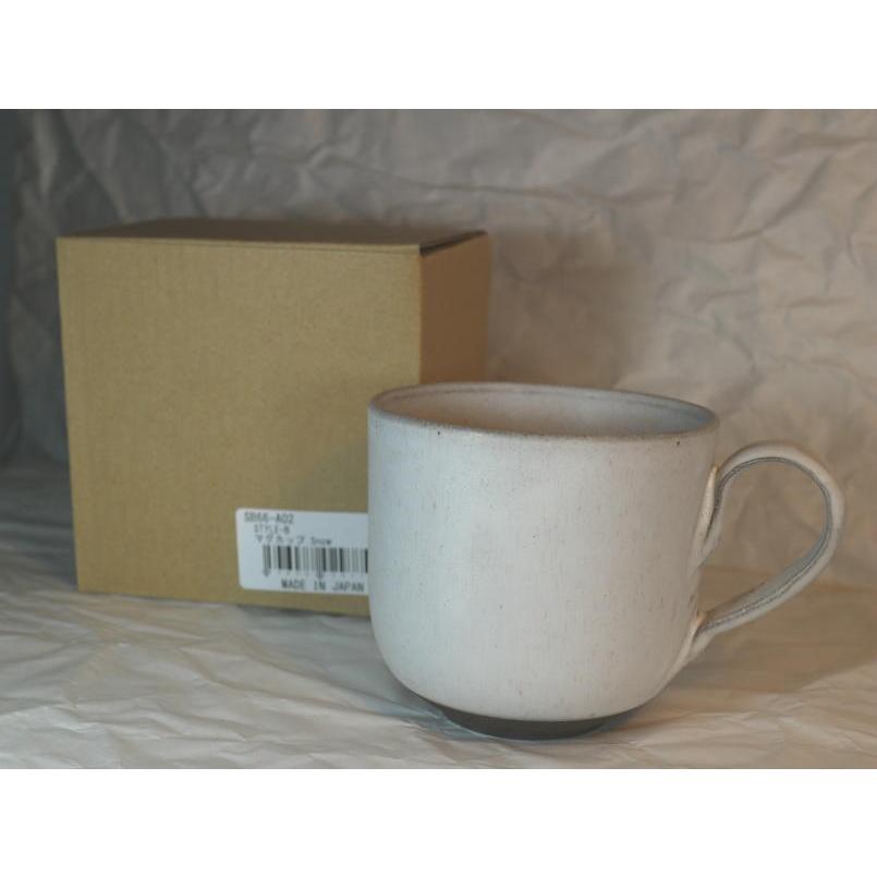 SAKUZAN~作山窯~SB66A02~Style-B-Snow~白色~陶杯~咖啡杯~馬克杯~330ml~日本製造~免運